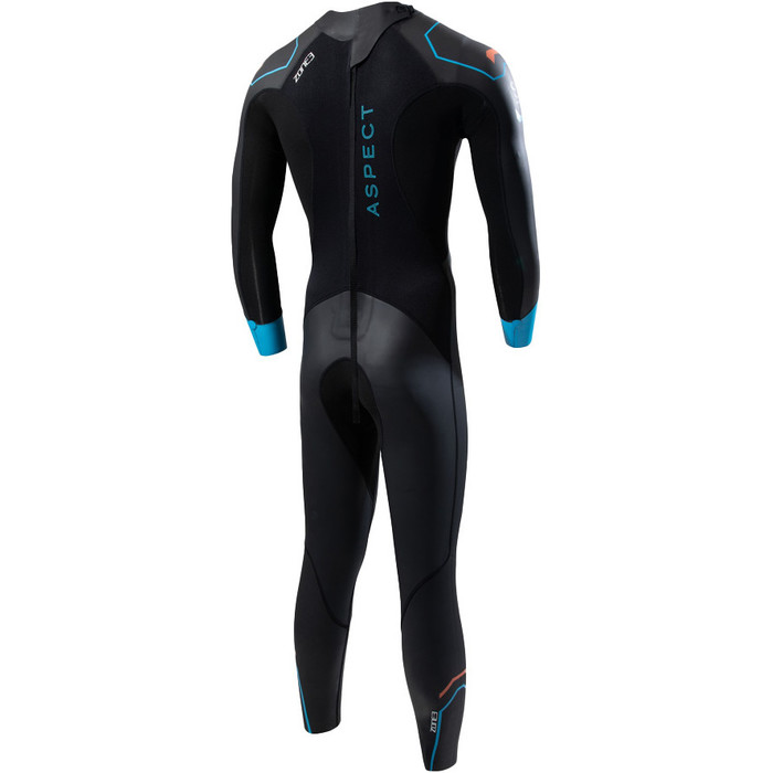 2024 Zone3 Mens Aspect Breaststroke Swim Wetsuit WS23MAPT101 - Black / Blue